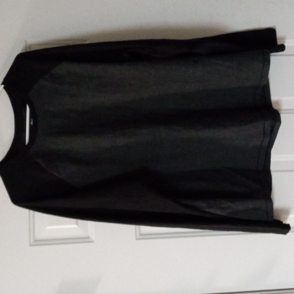 dip long sleeve black and grey